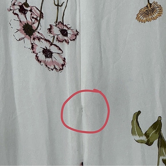 Flawed Reformation Prairie Gardenia Floral White Maxi Dress Boho Romantic Size 2 - Picture 11 of 16